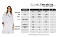 Bata Ampla Com Mangas 3/8 E Decote Canoa Branco Yacamim Q1