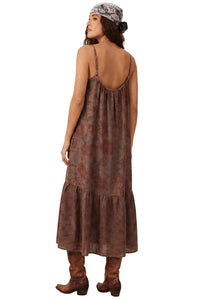 Vestido Midi De Alças Reguláveis Olinda Yacamim C7