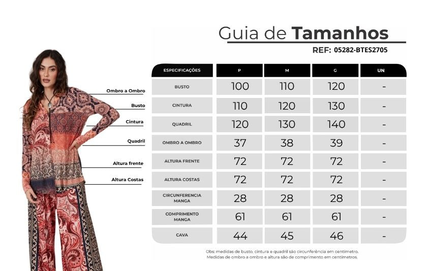 Bata Estampa Paisley Yacamim B27