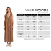 Vestido Regata Midi Com Decote Em V Marrom Yacamim D28