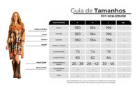 Bata Ampla Com Mangas 3/8 Estampa Exclusiva Indígena Yacamim B21