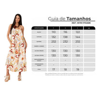 Vestido Midi De Alças Bege Estampa Paisley Yacamim D16