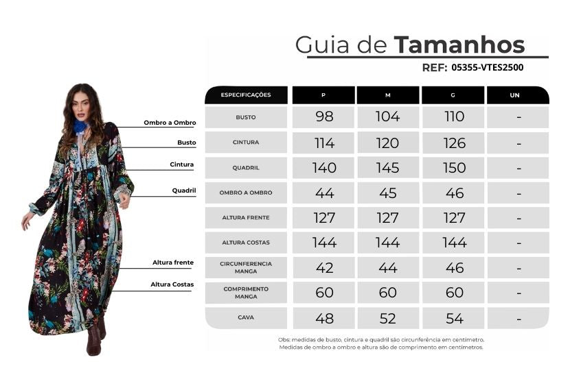 Vestido Longo Preto Estampa Paisley Yacamim D1