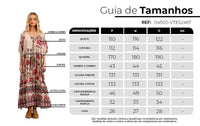 Vestido Longo Com Cordão De Pompons Bege Estampado Yacamim