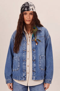 Jaqueta Jeans Azul Yacamim K6