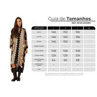 Chemise Longa Preto Estampado Yacamim L5