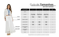 Saia Longa De Algodão Branco Coleção Bahêa Yacamim Q7