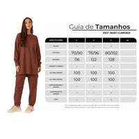 Calça De Moletom Com Punhos Marrom Yacamim A2