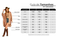 Camisa Ampla Alongada Com Mangas Longas Bufantes Estampada Yacamim A18