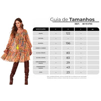 Vestido De Tule Estampa Paisley Yacamim E18