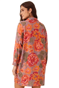 Chemise Com Mangas Longas Rosa Ouro Preto Yacamim R8