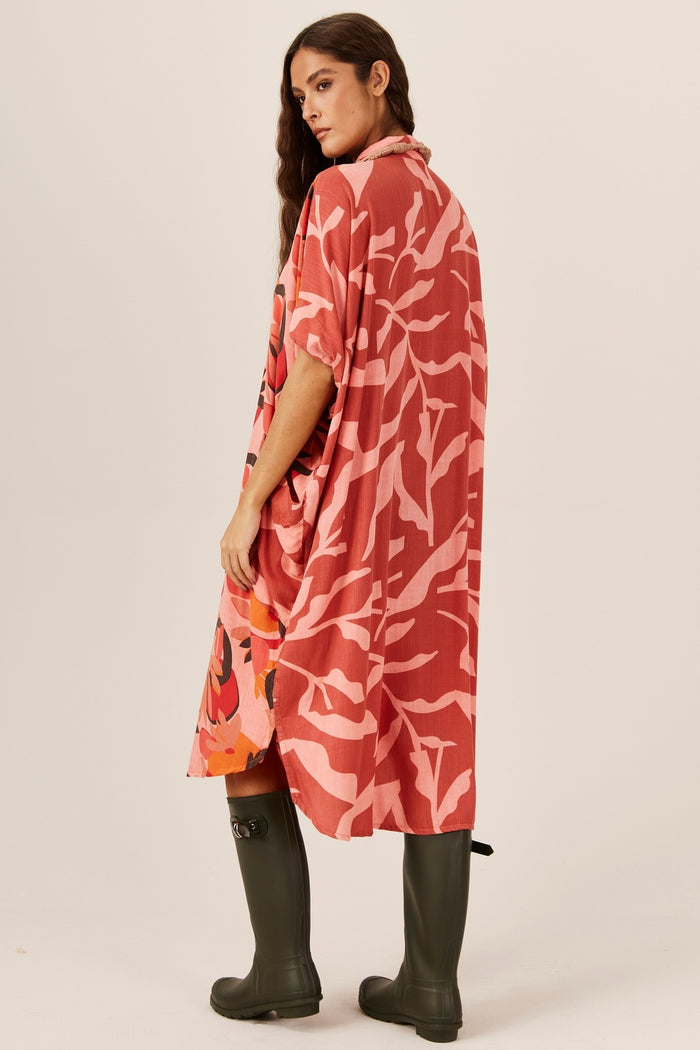 Chemise Midi Com Bolsões Patchwork Yacamim P2