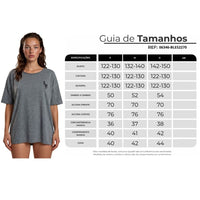 Blusa Básica Cinza Estampada Nas Costas Coleção Peru Yacamim K16