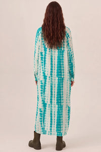 Chemise Longa Tie Dye Digital Verde Yacamim N9