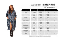 Chemise Ampla Estampada Com Bolsões Azul Petróleo Yacamim S10