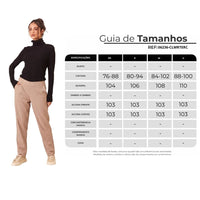 Calça Reta De Viscolinho Com Bolsos Marrom Claro Yacamim T6