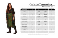 Kaftan Amplo Patchwork V Verde Yacamim J3
