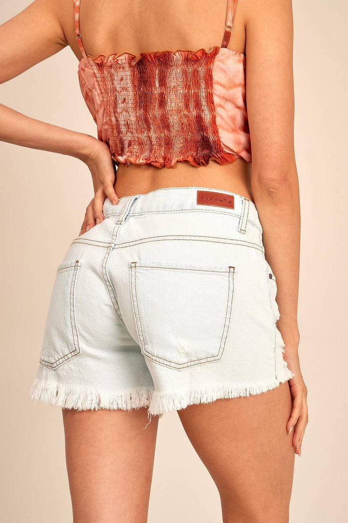Shorts Jeans Azul Claro Yacamim G10