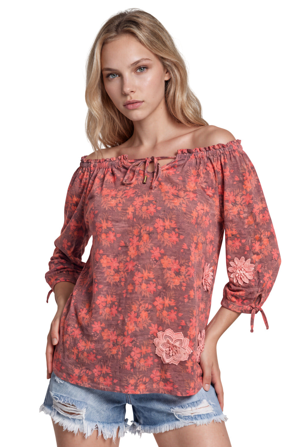 Bata Ciganinha 100% Algodão Paraty Rosa Estampado Yacamim B28