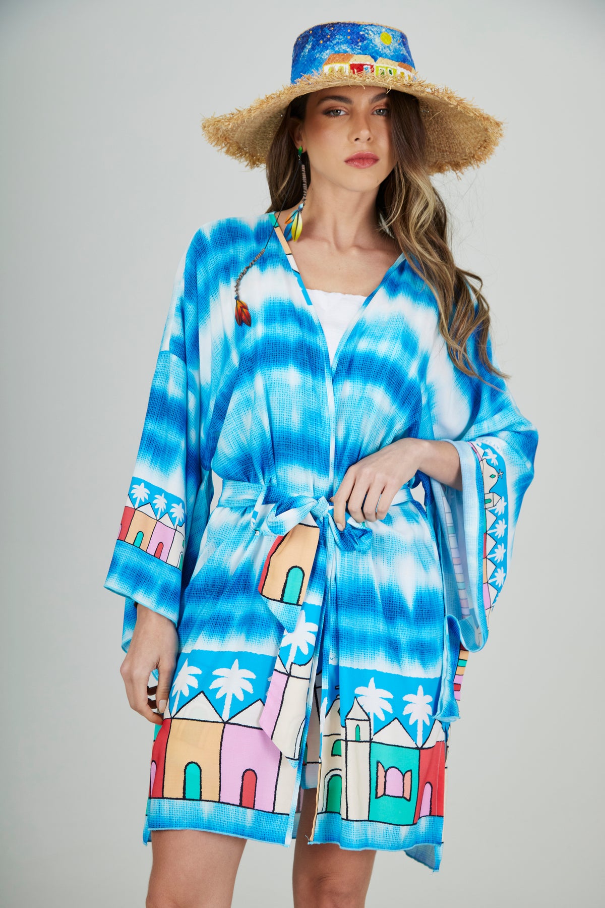 Kimono Curto Oxente Coleção Bahêa Yacamim Q4