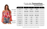 Bata Ciganinha Com Mangas Flare Rosa Patchwork Yacamim B8