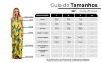 Vestido Longo Com Alças De Amarração Amarelo Estampado Yacamim C17