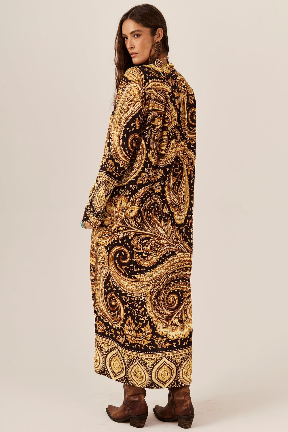 Chemise Midi Estampa Paisley Yacamim P6