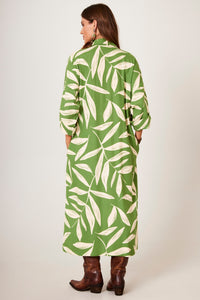 Chemise Midi Verde Estampado Yacamim P8