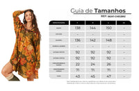 Chemise Amplo Estampado Ouro Preto Yacamim P3