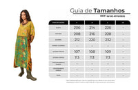 Kaftan Amplo Verde Patchwork Yacamim J2