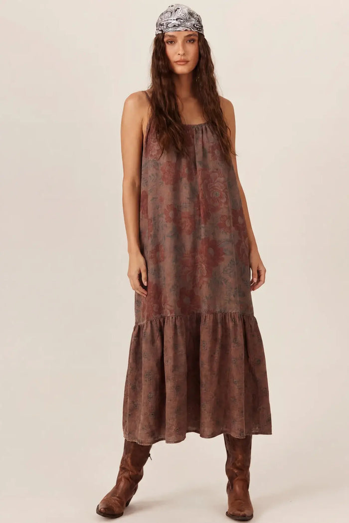 Vestido Midi De Alças Reguláveis Olinda Yacamim C7