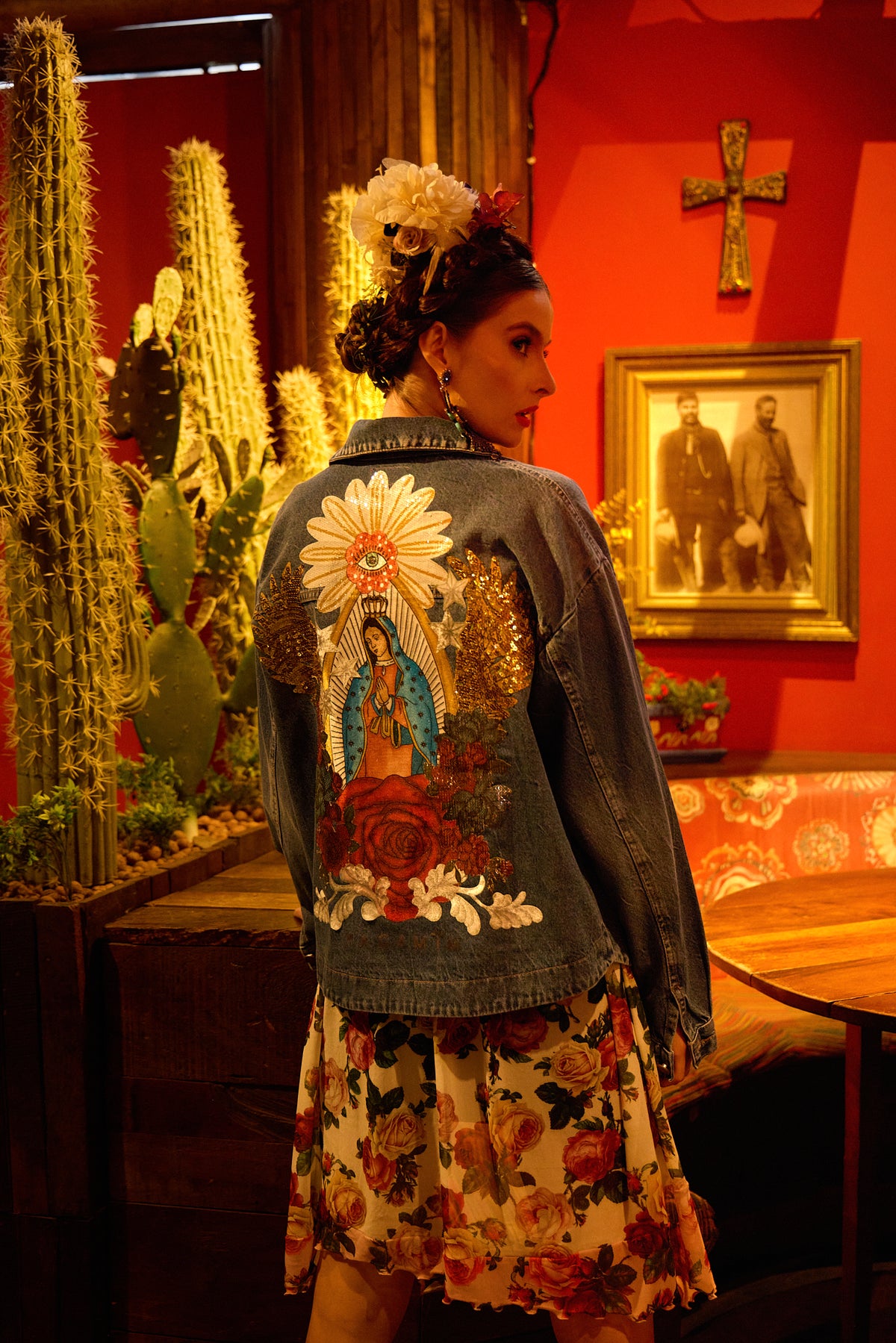 Jaqueta Jeans Azul Nossa Senhora De Guadalupe Yacamim 07/8/9 mex