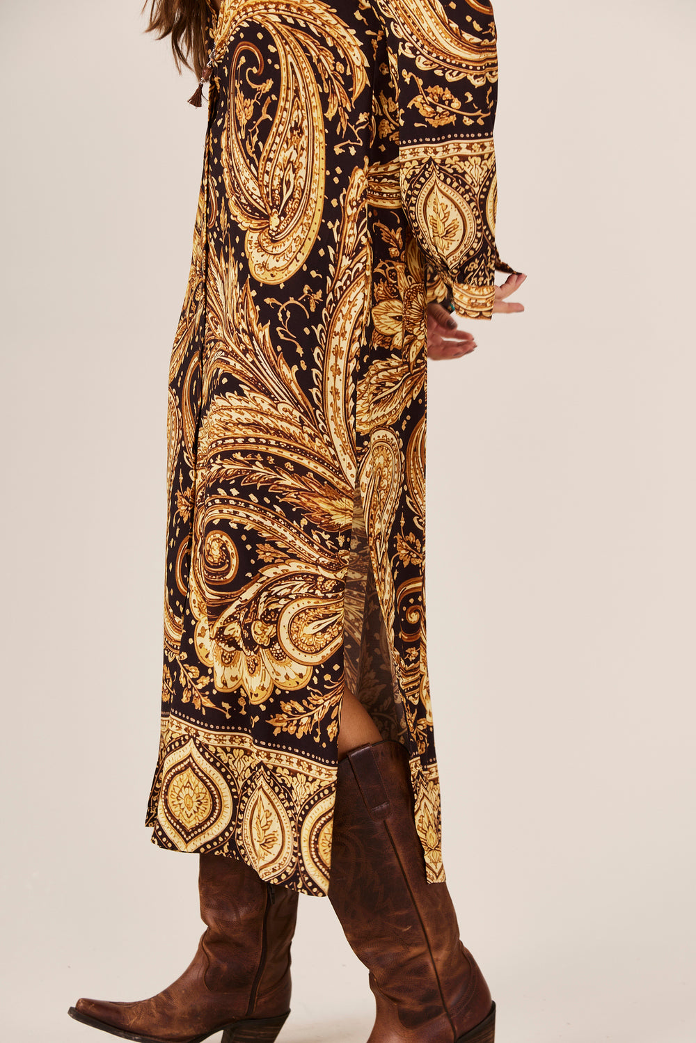 Chemise Midi Estampa Paisley Yacamim P6