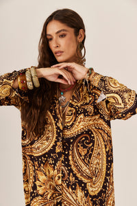 Chemise Midi Estampa Paisley Yacamim P6