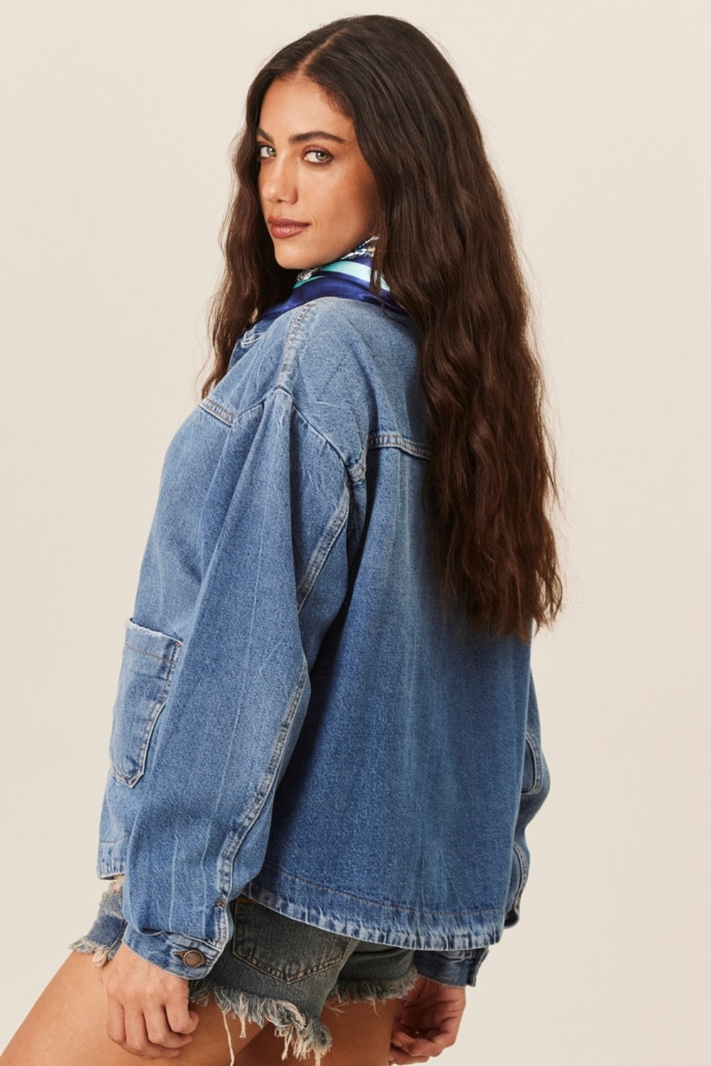 Jaqueta Jeans Azul Yacamim K6