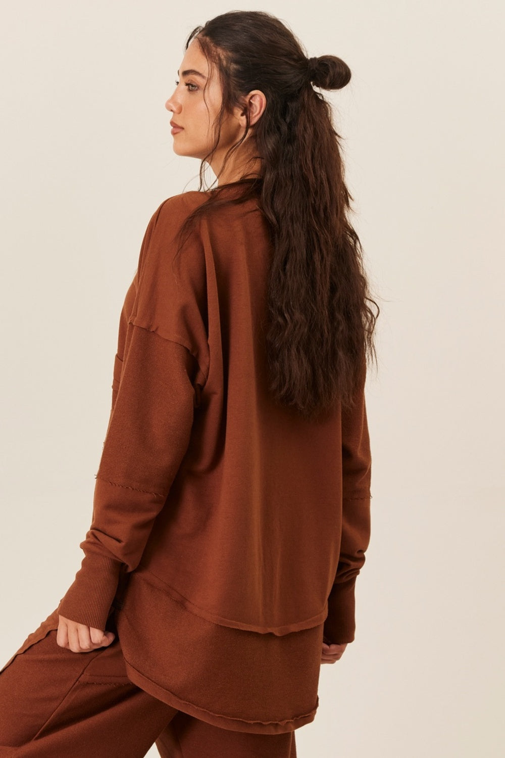 Blusa De Moletom Marrom Yacamim A3