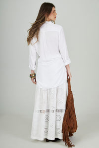Saia Longa Broderie Branco Yacamim G5/6/7